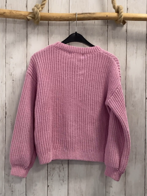 H&M  Pullover  Gr. 134  rosa Strick 