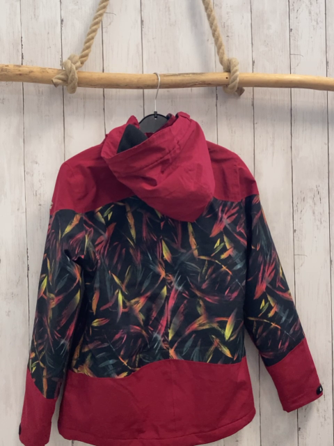 Killtec  Jacke  Gr. 164  schwarz bunter Druk + weinrot 
