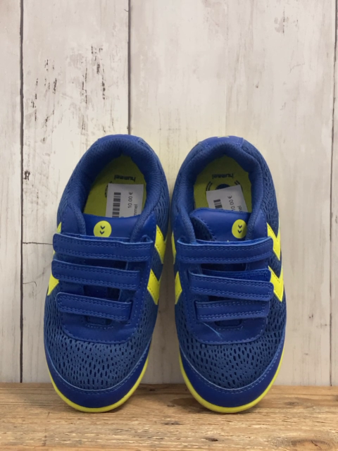 Hummel  Schuhe  Gr. 32  blau gelbe Zackenstreifen + Sohle 