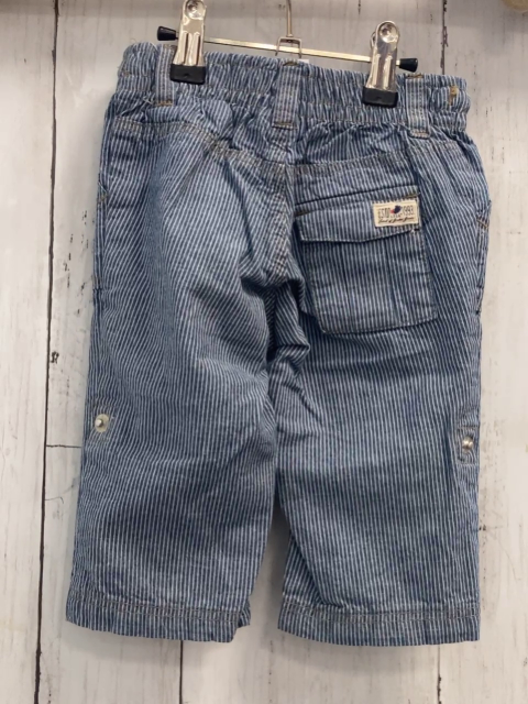 H&M Hose  Gr. 74  blau weiße Streifen weiße Kordel