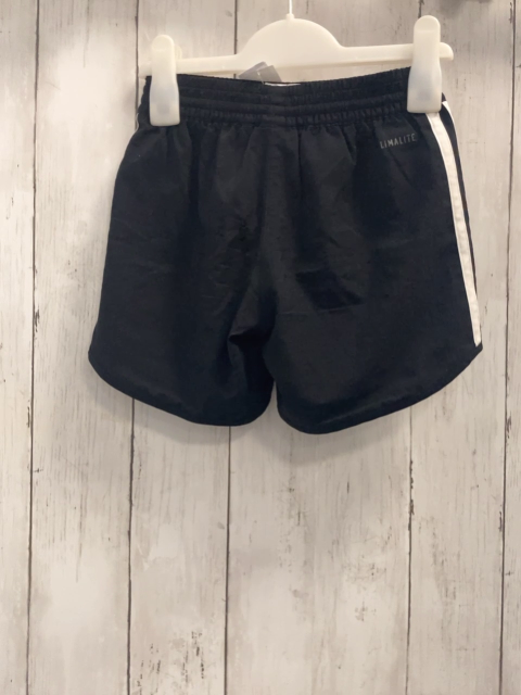 Adidas  Sportshorts  Gr. 128  schwarz weiße Seitenstreifen 