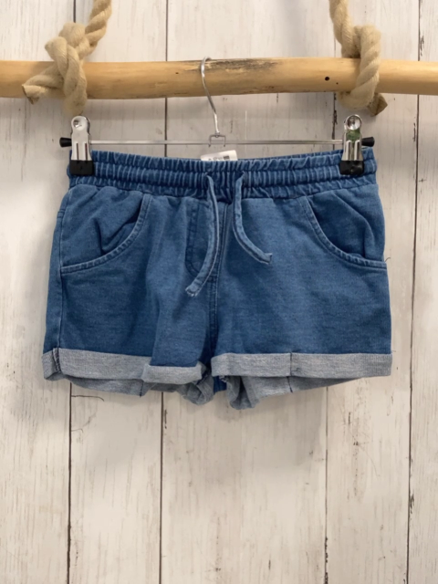 Losan  Shorts  Gr. 128  blau Jeans Umschlag Gummizugbund mit Kordel 