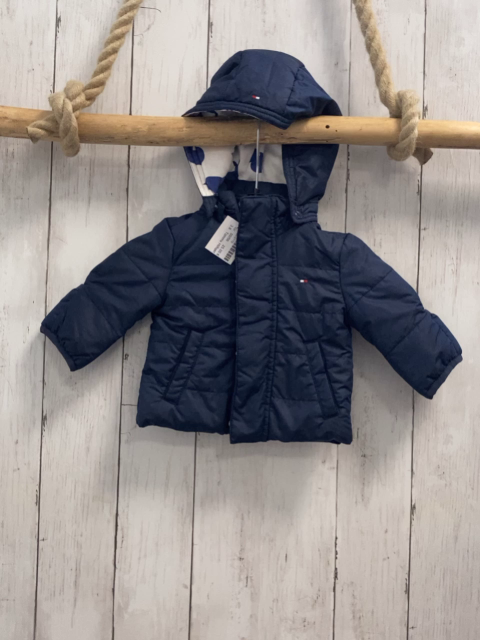 Tommy Hilfiger  Jacke  Gr. 50/56  blau Kapuze 