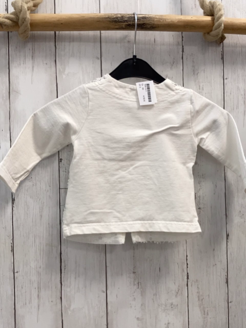   Swatjacke  Gr. 80  weiß zweilagig Blumenstickerei 