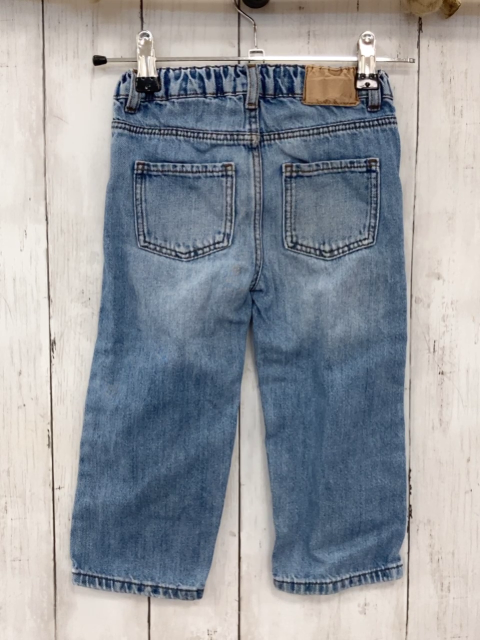 zara Hose Gr. 98  blau Jeans Bund verstellbar