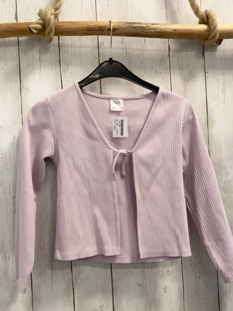 Zara  Sweatjacke  Gr. 122  lavendel Rippen 