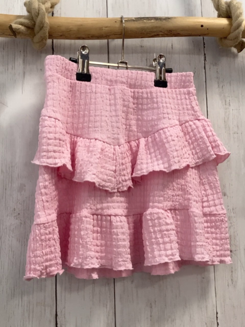 Zara  Rock Gr. 128  rosa Struktur Rüschen 