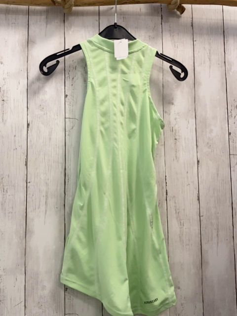 Adidas  Tenniskleid  Gr. 134  hellgrün weiße Nähte schwarzes Label 