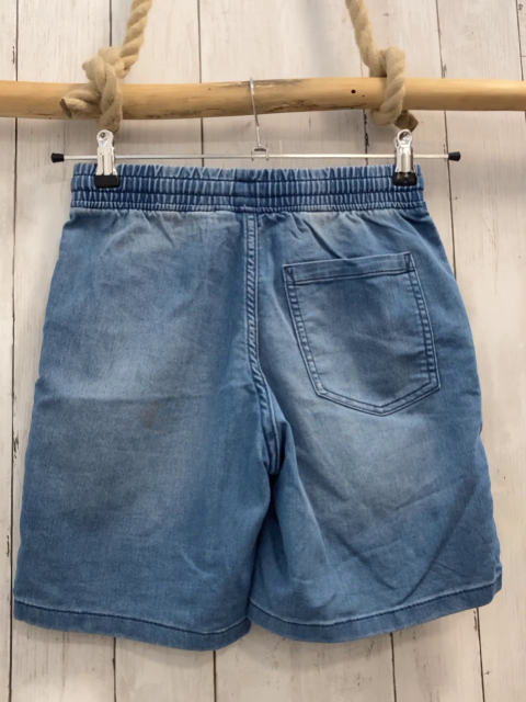 H&M  Shorts  Gr. 146  blau Jeans Gummizugbund mit weißer Kordel 