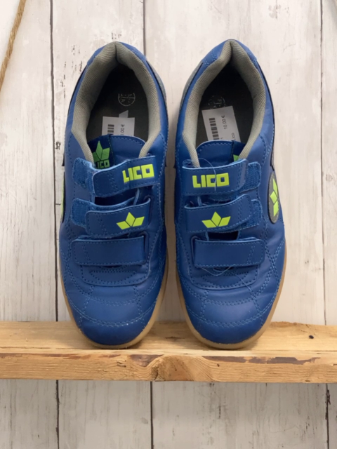 Lico  Schuhe  Gr. 38  blau grau hellgrüne Schrift + Label 