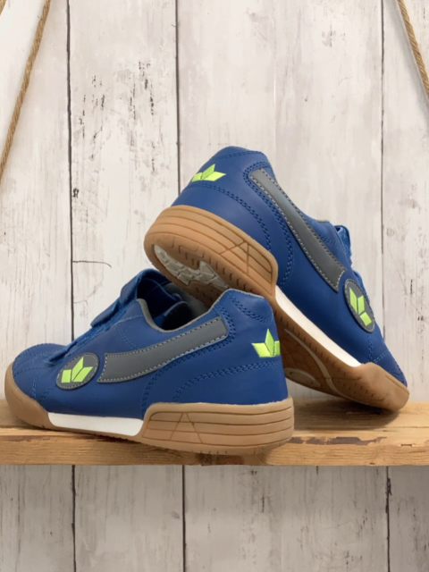 Lico  Schuhe  Gr. 38  blau grau hellgrüne Schrift + Label 