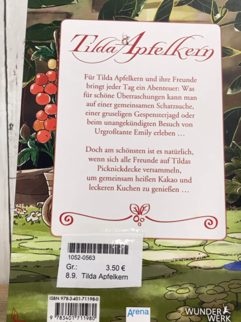 Tilda Apfelkern  Buch Abenteuerliche Geschichten aus dem Heckenrosenweg 