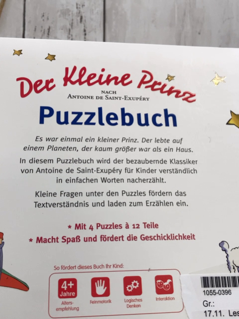 Leselöwen  Pappbuch Der kleine Prinz Puzzlebuch