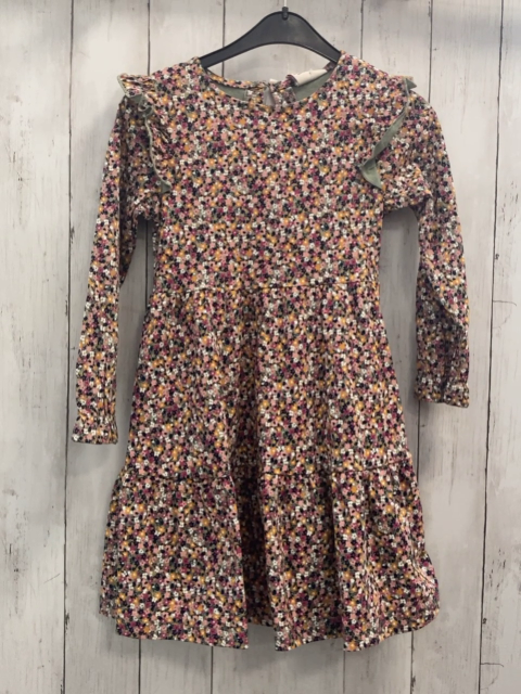 neu  Kleid  Gr. 122/128  kiwi bunte Blumen Rüschen