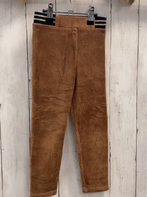 Vertbaudet  Jogginghose  Gr. 104  braun Nicky schwarz goldener Glitzerstreifenbund 