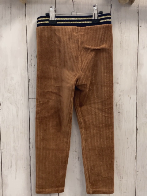 Vertbaudet  Jogginghose  Gr. 104  braun Nicky schwarz goldener Glitzerstreifenbund 