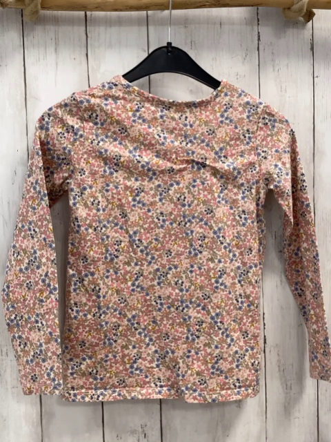 H&M Langarmshirt Gr. 122  rosa Blumen