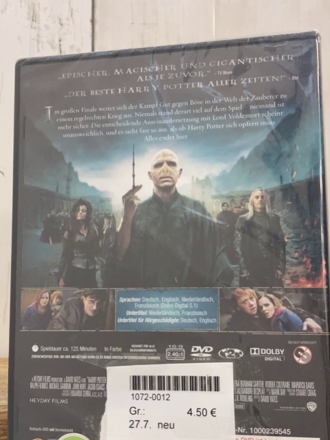 neu  DVD Harry Potter und die Heiligtümer des Todes 2 