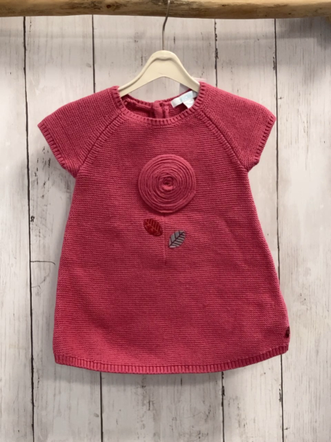 Obaibi Kleid  Gr. 68  rot Strick Blume 