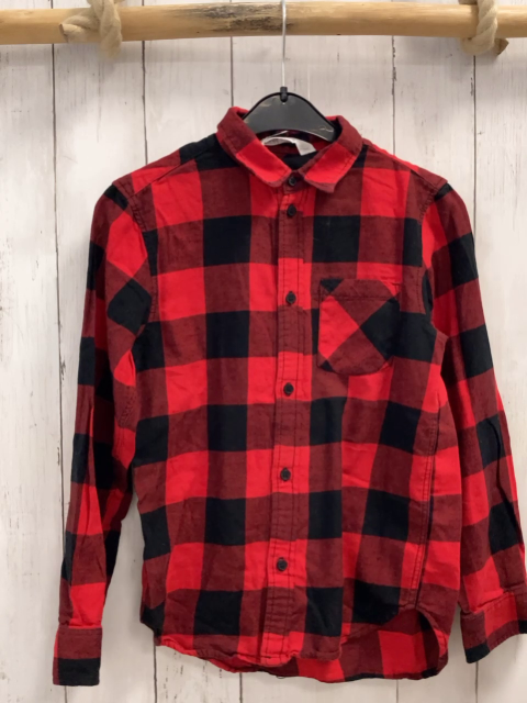 H&M Hemd Gr. 134  rot schwarz kariert