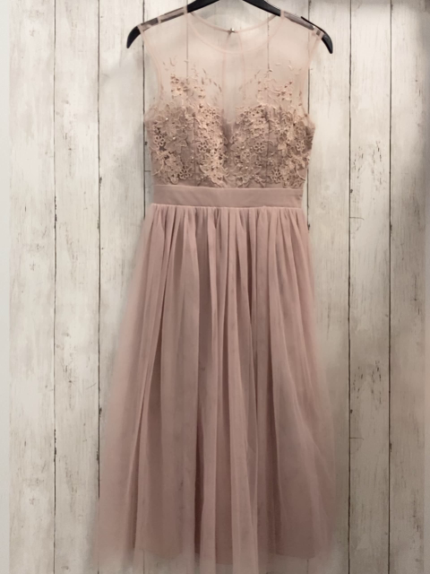 Little Mistress Kleid Gr. 34  Altrosa Tüllrock Spitze Perlen