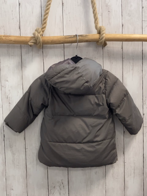 Zara  Winterjacke  Gr. 80  grau rosa Plüschfutter 