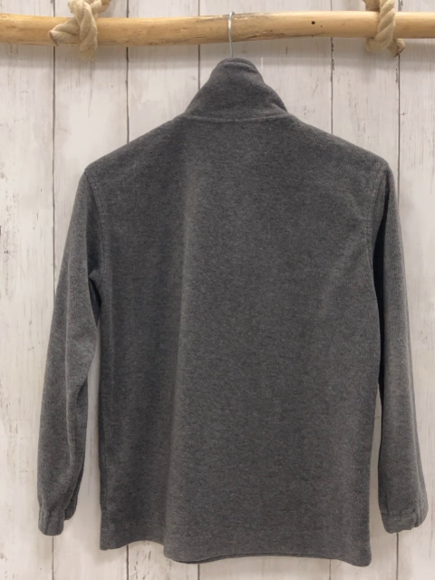   Pullover  Gr. 122  grau Fleece Reißverschluss 