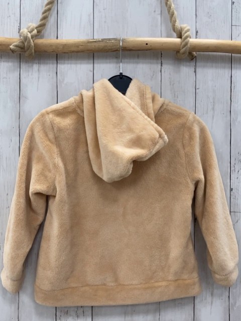 H&M  Pullover  Gr. 122  aprikot Plüsch Kapuze Pailettenhase 