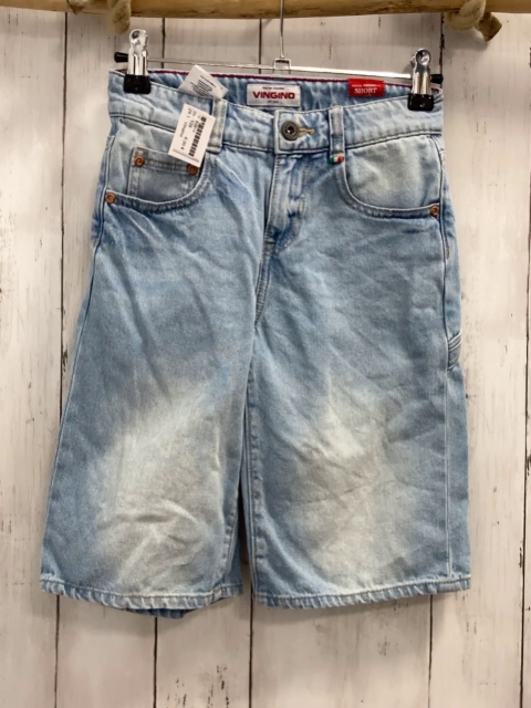 Vingino Shorts  Gr. 128  blau Jeans Bund verstellbar 