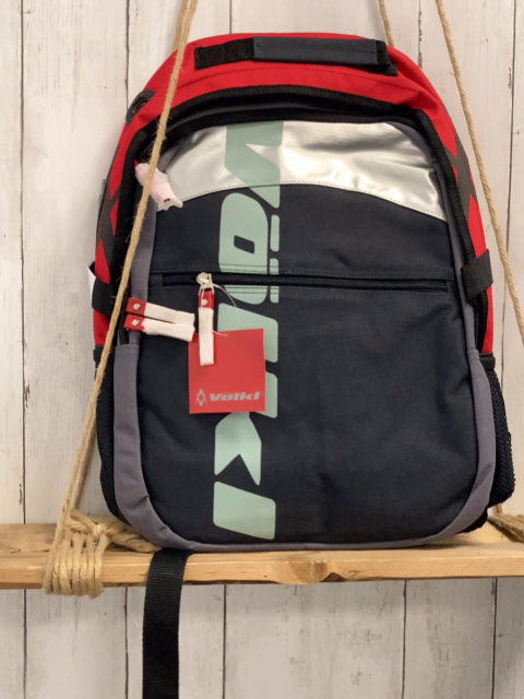 neu Völkl Rucksack schwarz silber rot Höhe ca. 45 cm