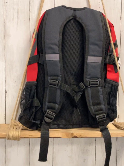 neu Völkl Rucksack schwarz silber rot Höhe ca. 45 cm