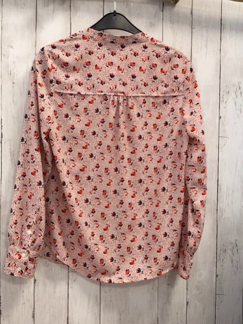 Boden Bluse Gr. 38  rot schwarz Punkte + Blumen