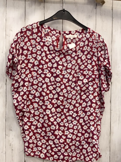 Christian Berg Sommerbluse Gr. 38  rot weiß blau Blumen