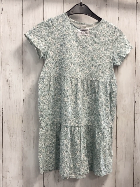 Vertbaudet  Kleid  Gr. 140  hellblau weiße Blumen 