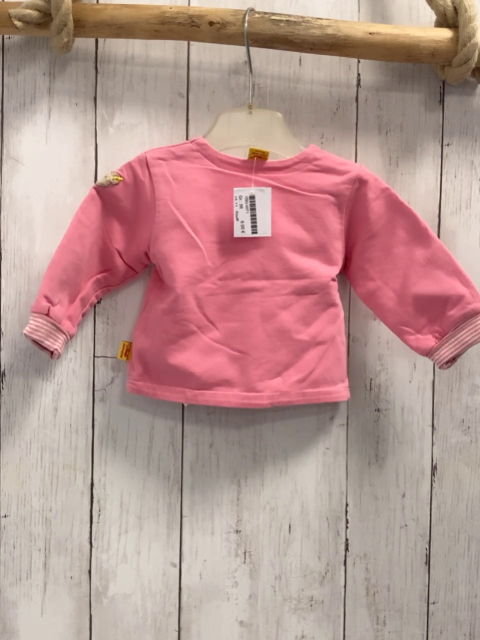 Steiff Sweatjacke Gr. 56  pink + pink weiß gestreift