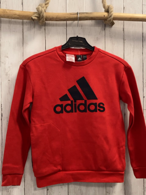 Adidas Pullover Gr. 152  rot schwarzes Logo