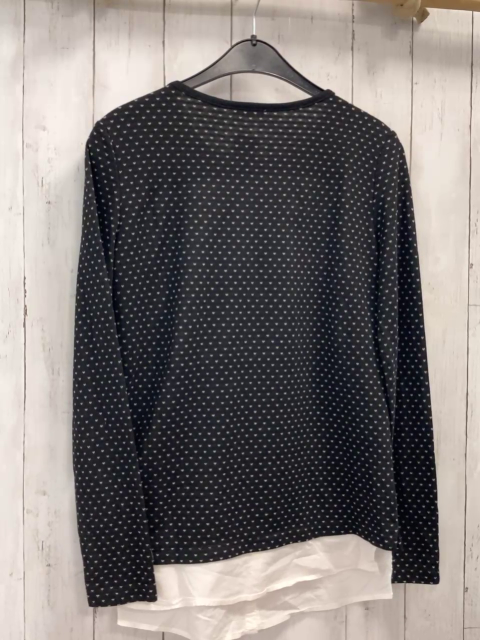 Montego  Pullover  Gr. 164/170  schwarz beige Häkchen weiß buntes Lama 