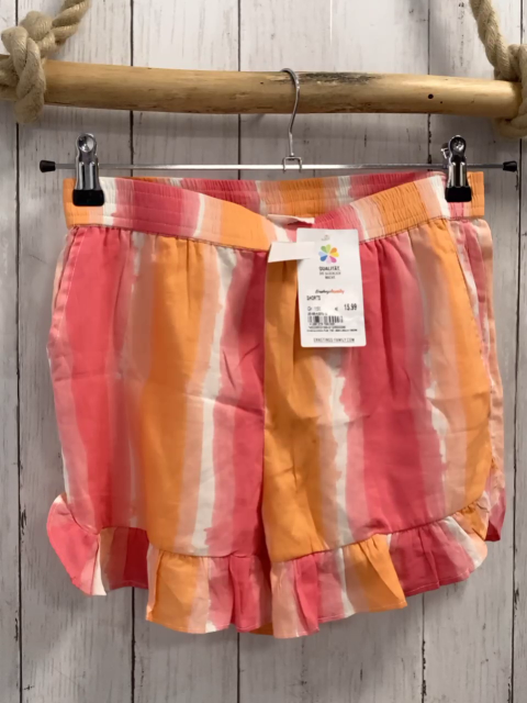 neu  Shorts  Gr. 158  orange himbeere weiße Streifen NP 15,99 € 