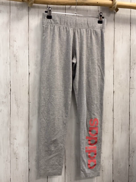 Adidas  Leggings  Gr. 152  grau apricot Schrift 