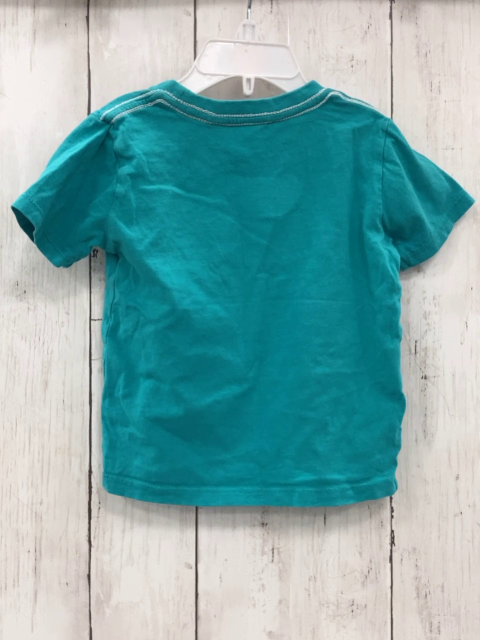Boboli  T-Shirt  Gr. 92  türkis Schallplatte Schrift 