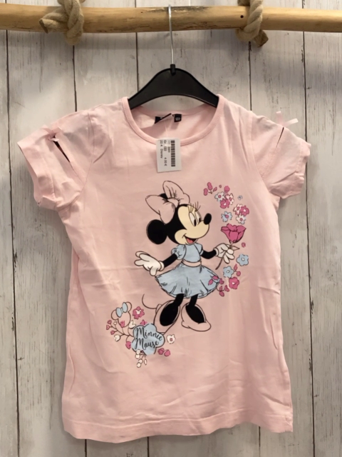 Disney  T-Shirt  Gr. 122  rosa Minnie Mouse Blumen 