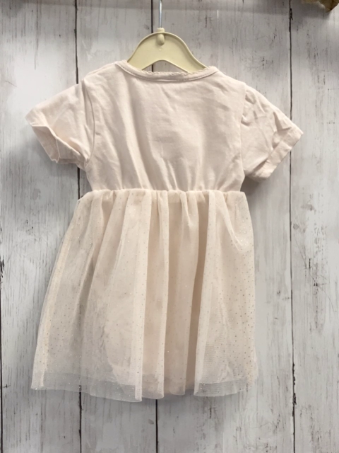 Orsolino  Kleid  Gr. 68  heller beigeton Tüllrock mit silber Glitzerpunkten