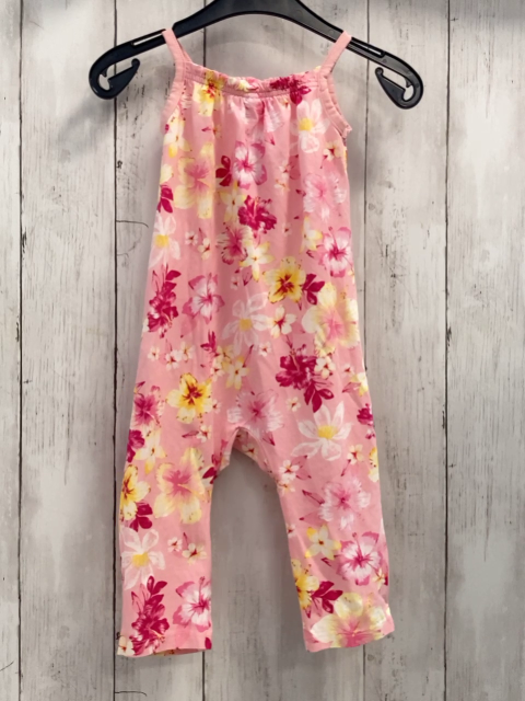 H&M  Jumpsuit  Gr. 80  rosa Blumen 