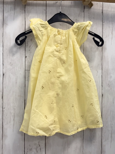 H&M  Kleid  Gr. 80  gelb goldene glänzende Kirschen 
