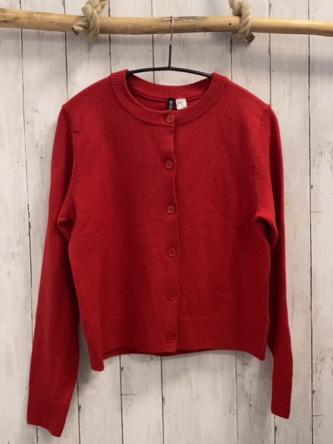 H&M Strickjacke Gr. L rot