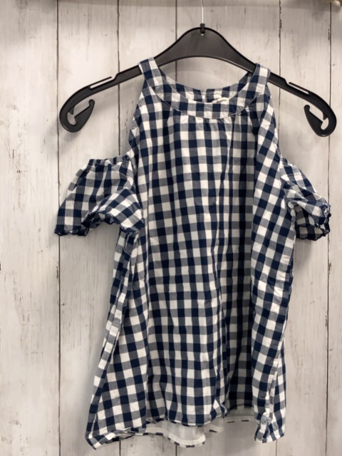 Abercrombie  Sommerbluse  Gr. 158/164  blau weiß kariert Gr. 15/16