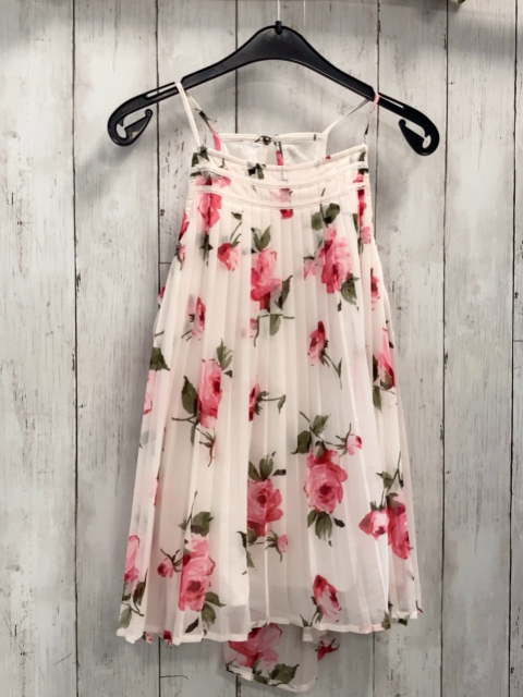 Abercrombie  Sommerbluse  Gr. 158/164  weiß crincled Blumen Gr 15/16