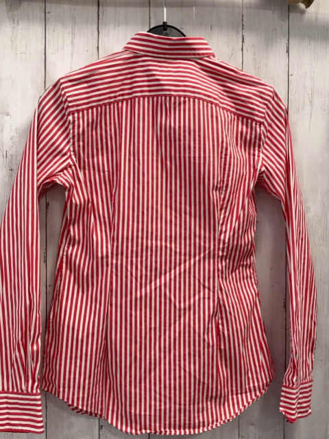 Ralph Lauren  Hemd  Gr. 152  rot weiße Streifen 