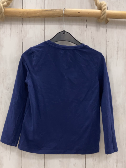 Original Marines  Langarmshirt  Gr. 116  blau weiße Schrift mit Steinen 