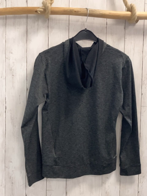 Nike  Sportshirt lang  Gr. 140  grau meliert Kapuze 